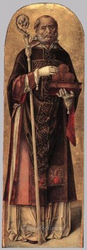 バルトロメオ・ヴィヴァリーニ Painting - バーリの聖ニコラス バルトロメオ ヴィヴァリーニ